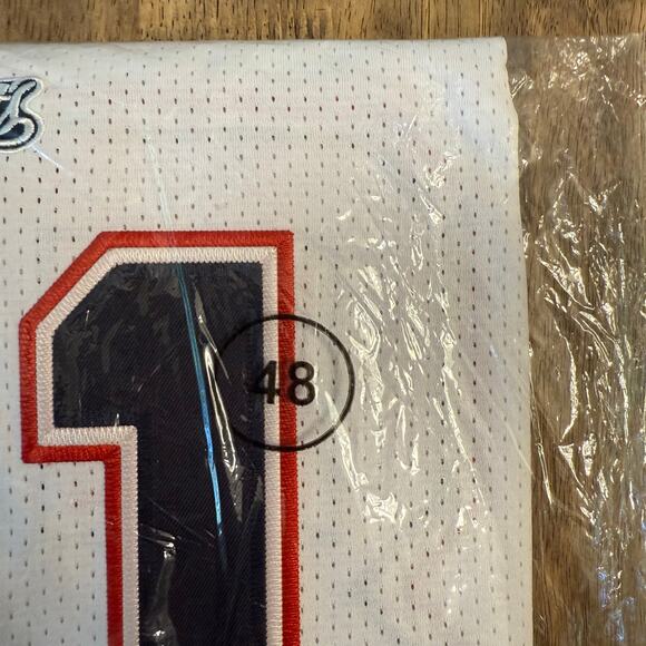 NFL New England Patriots 81 Moss Reebook Onfield Equipment Jersey White Size 48 - Picture 13 of 13